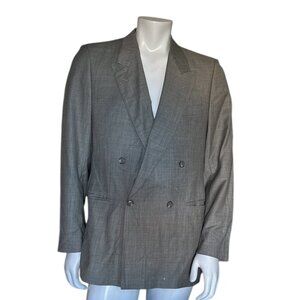 Vintage Hugo Boss x Loro Piana Wool Double Breasted Sport Coat 40R West Germany